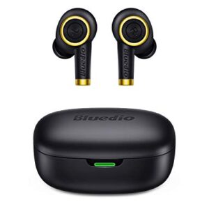 Bluedio Bluetooth Wireless Earbuds, P(Particle) Wireless Earbud Headphones in-Ear Earphones with Charging Case, Mini Car Headset Built-in Mic for Cell Phone/Running/Android, 6Hrs Playtime