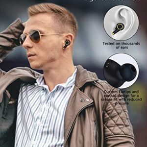 Bluedio Bluetooth Wireless Earbuds, P(Particle) Wireless Earbud Headphones in-Ear Earphones with Charging Case, Mini Car Headset Built-in Mic for Cell Phone/Running/Android, 6Hrs Playtime