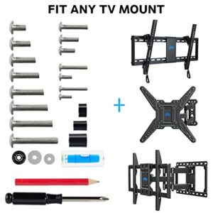 Mounting Dream Universal TV Mounting Hardware TV Wall Mounts Hardware Kit Fits All TVs, Screw for TV Mount with M4, M5, M6, M8 TV Screws, Spacers and Washers for Samsung TV up to 82 inch MD5756