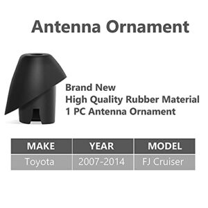 Anina Antenna Base for Toyota FJ Cruiser 2007-2017 Antenna Mount Car Radio Antenna Ornament 8639235032, 8639235031 Rubber Antenna Grommet Topper