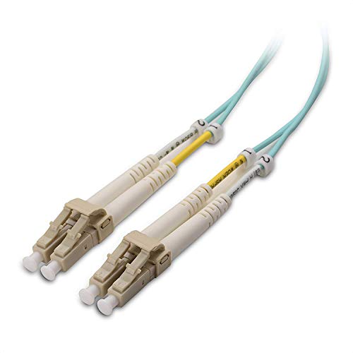 Cable Matters OFNP Plenum Multimode Duplex OM3 Fiber Cable 16.4 Feet / 5m (40Gb 10Gb, LC to LC, 50/125 Fiber Optic Cable, Fiber Patch Cable)