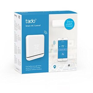 Tado Smart Air Conditioner and Heater Controller, Wi-Fi, Compatible with iOS and Android, Works with Alexa