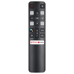 new rc802v fnr1 replacement voice remote control fit for tcl android tv 32a323 32a325 32p30s 32s330 32s6500a 40s330 43s434 49p30fs 49s6510fs 49s6800 50s434 55ep680 55p8 55q637 55s434 65s434 70s430