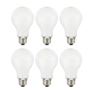 sylvania led truwave natural series a21 light bulb, 100w equivalent, efficient 15w, dimmable, 1600 lumens, frosted finish, 5000k, daylight – 6 pack (40811)