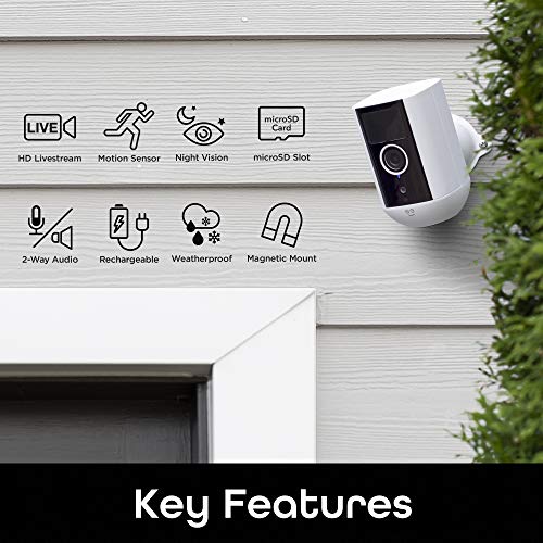 Geeni Freebird Wireless Indoor/Outdoor Security Camera, Rechargeable Battery-Powered, 1080P, Night Vision/Waterproof, Motion Detection, 2-Way Audio, Works with Alexa (Pack of 2)