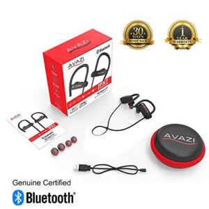 AVAZI Wireless Earbuds, Premium Quality Sport IPX7 Waterproof Wireless Sport Bluetooth Headphones, Richer Bass HiFi Stereo in-Ear Earphones, 7-9 Hrs, for Kindle, Running, Gym w/Noise Cancelling Mic