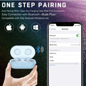UrbanX Street Buds Plus - True Wireless Earbuds w/Hands Free Controls (Wireless Charging Case Included) - Blue