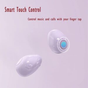 Purple Smallest Invisible Earbuds Hidden For Work Wireless Bluetooth Micro Sleep Mini Small Tiny Earbuds For Small Ears Invisible Earbud Small Ear Buds Cute Noise Cancelling Earbud Sleepping Bud