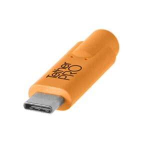 Tether Tools TetherPro USB-C to USB-C Cable | for Power Delivery, Fast Transfer and Connection Between Camera and Computer | High Visibility Orange | 3 Feet (.9 m)