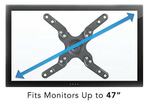 Mount-It! TV Wall Mount Monitor Bracket with Full Motion Articulating Tilt Arm, 15" Extension Arm Fits 17 19 20 22 23 24 26 27 28 29 30 32 35 37 39 42 47 LCD LED Displays up to VESA 200x200