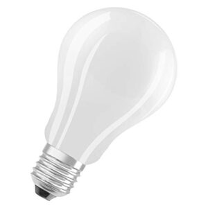 osram led lamp / base: e27 / cool white / 4000 k / 15 w / replacement for 150 w incandescent bulb / led retrofit classic a [energy efficiency class a++] / pack of 10