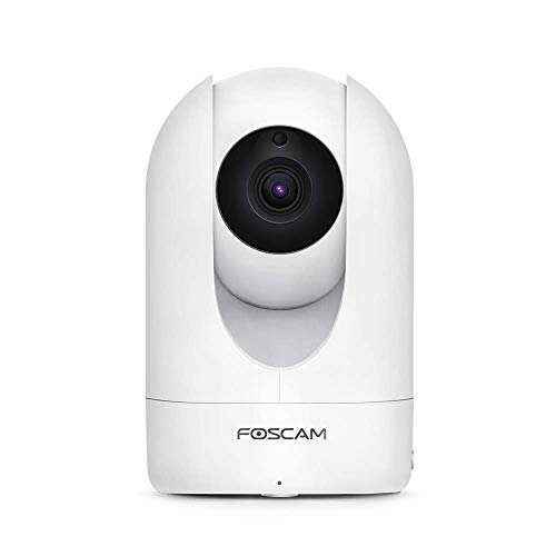 FOSCAM Home Security Camera R4S 4MP(2K) WiFi Camera, 2.4/5GHz Wireless IP Indoor Camera with AI Human Detection & Sound Detection, 33ft Night Vision, 2-Way Audio,Compatible with Alexa, White