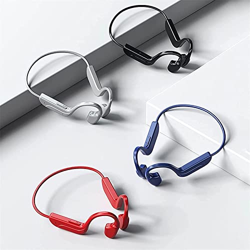 LILAJO Bluetooth Conduction Headphones - Open Ear Headphones - Bluetooth 5.2 Sports Wireless Earphones - Built-in Mic - IPX6 Sweat Resistant Headset for Running,Cycling