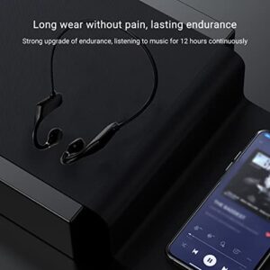 LILAJO Bluetooth Conduction Headphones - Open Ear Headphones - Bluetooth 5.2 Sports Wireless Earphones - Built-in Mic - IPX6 Sweat Resistant Headset for Running,Cycling