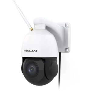 foscam sd2x 18x optical zoom 1080p hd outdoor ptz security camera, 2.4g/5ghz wifi ip surveillance camera,speed dome, 165ft night vision, ip66, wdr, built-in audio, works with alexa google assistant