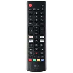 lg oem remote control for select lg tvs – black (akb76040302)