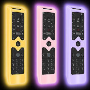 【3pack】 remote case covers for xfinity remote control,silicone protective case skin sleeve for xfinity comcast xr15 voice remote,[thicken layer] shockproof remote battery back covers glow in the dark