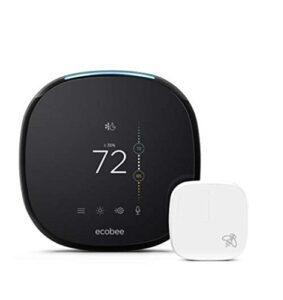 ecobee ecobee4 smart wi-fi thermostat, one size, black