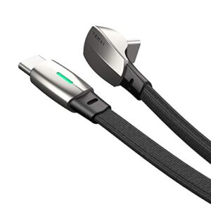 temai tesla model 3/y wall connector style pd qc3.0 charging cable (usb-c to usb-c) – light on when connects to a device