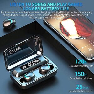 TWS F9, Bluetooth Earphones (Black). Touch Access Wireless & Bluetooth. Android & iPhone, Great Sound/Bass. USB Cable & Chargeable Case. Extra Buds Included. Good for Travel, Gym, All The Above.