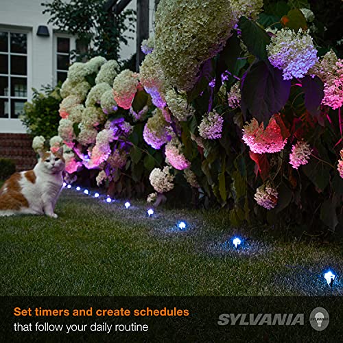 SYLVANIA Smart LED ZigBee RGBW Full Color Outdoor Accent Light Starter Kit, 14', Works with SmartThings and Amazon Echo Plus (75541)