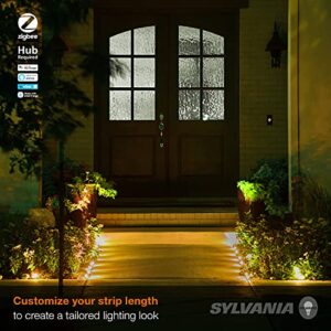 SYLVANIA Smart LED ZigBee RGBW Full Color Outdoor Accent Light Starter Kit, 14', Works with SmartThings and Amazon Echo Plus (75541)