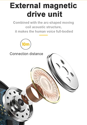 Invisible Earbuds Wireless Bluetooth Mini Ear Buds Tiny Waterproof Discreet Earphones Sleep Earbuds in Ear Hidden Earpiece Long Battery Life Headphones Smallest for Android iOS Sports Running Workout