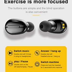 Invisible Earbuds Wireless Bluetooth Mini Ear Buds Tiny Waterproof Discreet Earphones Sleep Earbuds in Ear Hidden Earpiece Long Battery Life Headphones Smallest for Android iOS Sports Running Workout