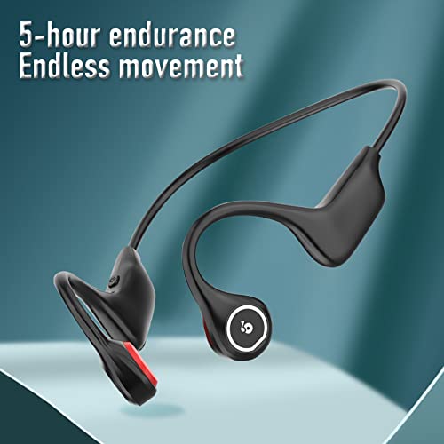 Bluetooth Conduction Headphones Open Ear Headphones Bluetooth 5.1 Sports Wireless Earphones with Built-in Mic,IPX5 Sweat Resistant Headset for Running,Cycling,Hiking,etc
