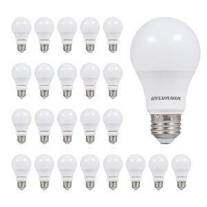 Sylvania LED Light Bulb, 100W Equivalent A19, Efficient 14W, Medium Base, Frosted Finish, 1500 Lumen, Soft White - 24 Pack (41299)