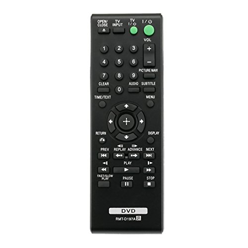 RMT-D197A RMTD197A Replaced Remote Control fit for Sony DVD Player DVP-SR510H DVP-SR320 DVP-SR405P DVP-SR750HP DVPSR100 DVPSR120 DVPSR210PB DVPSR310P DVPSR320 DVPSR750HP