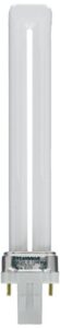 ledvance 20491 white, sylvania dulux 13w single compact fluorescent lamp, gx23 2-pin base, 2700k soft, 1 pack
