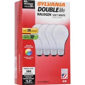 SYLVANIA 50046 A19 43W HALOGEN DBL LIFE