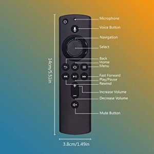 MYHGRC Replacement Alexa Voice Remote (2nd Gen) for Amazon 2nd Gen Fire TV Cube and Fire TV Stick 1st Gen Fire TV Cube Fire TV Stick 4K and 3rd Gen Amazon Fire TV-1step to Pair