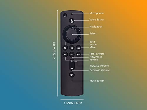 MYHGRC Replacement Alexa Voice Remote (2nd Gen) for Amazon 2nd Gen Fire TV Cube and Fire TV Stick 1st Gen Fire TV Cube Fire TV Stick 4K and 3rd Gen Amazon Fire TV-1step to Pair