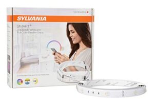 sylvania smart zigbee flex expansion lightstrips, rgbw full color and tunable white, works with smartthings, wink, and amazon echo plus, hub needed for alexa / google assistant – 1 pack