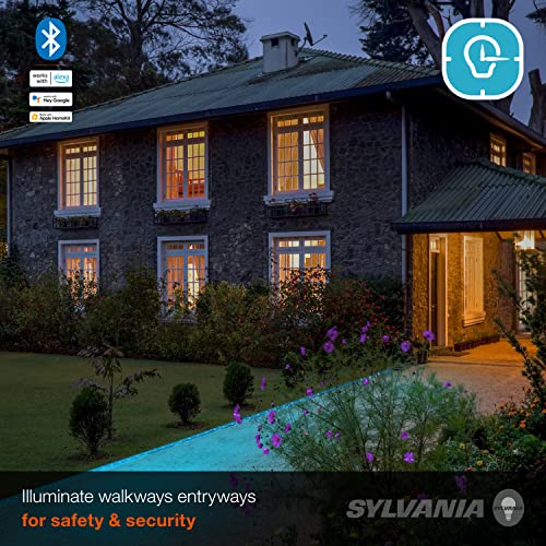 Sylvania Smart 16.4 ft Bluetooth Mesh LED Flex Light Strip Outdoor Starter Kit for Alexa / Google / Apple HomeKit, RGBTW Full Color, Dimmable, Accessories Included, Outdoor Rated - 1 Pack (75777)
