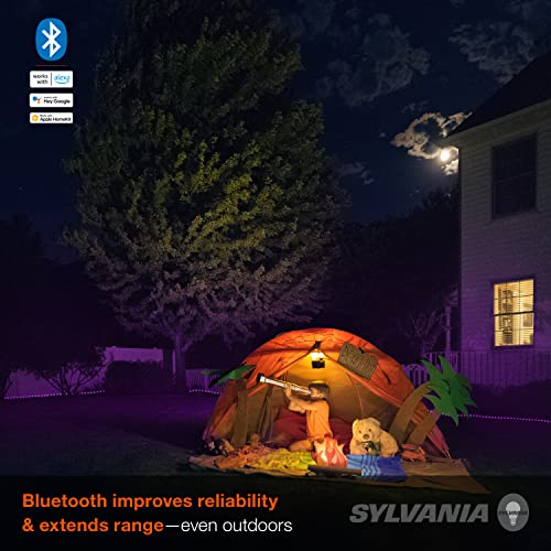 Sylvania Smart 16.4 ft Bluetooth Mesh LED Flex Light Strip Outdoor Starter Kit for Alexa / Google / Apple HomeKit, RGBTW Full Color, Dimmable, Accessories Included, Outdoor Rated - 1 Pack (75777)