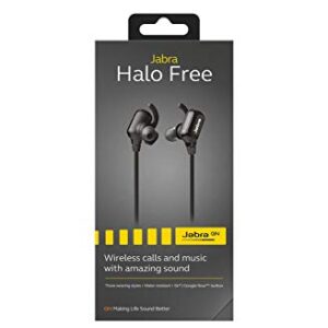 Jabra Halo Free Wireless Bluetooth Stereo Earbuds (Retail Packaging) (Renewed)