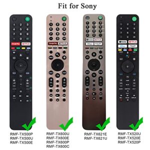 Cover for Sony Bravia TV Remote Cover, Protective Remote Case for RMF-TX600U RMF-TX520U Remote, for Sony samrt tv Remote RMF-TX600U RMF-TX500U RMF-TX500E RMF-TX621U (Glow in Dark Blue)