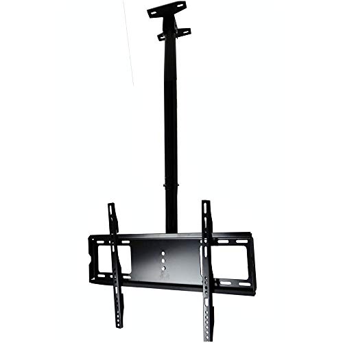 Henxlco Adjustable Ceiling TV Wall Mount Tilt Bracket Fits Most 26 28 32 40 42 47 50" LCD LED Plasma, Some up to 55" Flat Panel Screen Display with VESA 400x400 400x300 400x200 300x300 200X 200mm