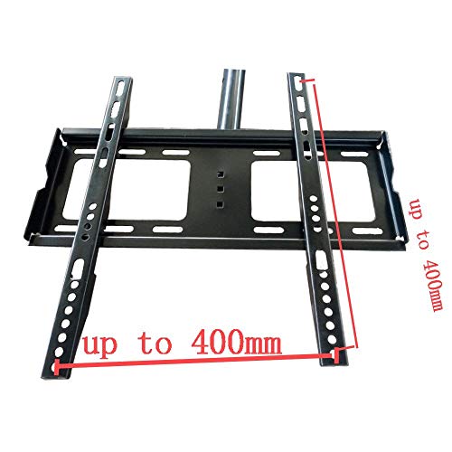 Henxlco Adjustable Ceiling TV Wall Mount Tilt Bracket Fits Most 26 28 32 40 42 47 50" LCD LED Plasma, Some up to 55" Flat Panel Screen Display with VESA 400x400 400x300 400x200 300x300 200X 200mm