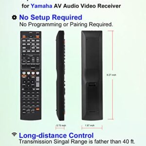 JISOWA Replacement for Yamaha Receiver Remote Control Universal RX-V367 RAV463 ZA11350 RX-V375 RX-V677 RX-V371 RAV331 WT92670 RX-V373 RAV432 RX-V577 RAV494 HTR-3063 RX-V473 RAV293 WR00270 RAV521