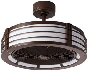 fanimation fp7964bob beckwith ceiling fan with light kit, 23 inch, oil rubbed bronze