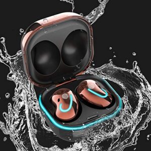 Heave Wireless Earbuds Bluetooth Earphones,in Ear Earbuds with Digital LED Display Fast Charging Case,HiFi Sound Quality Headphone Built in Mic,IPX4 Sweatproof Headset Purple