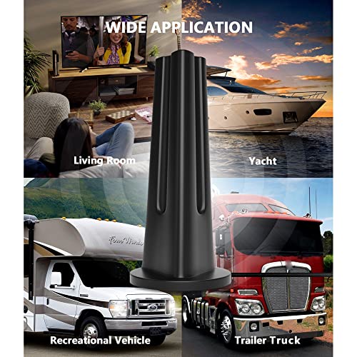 2022 Newest HD TV Antenna up 130 Miles Range-Indoor/Outdoor Antenna Support 4K 1080P All Older TV's & Smart TV, Digital Antenna with Amplifer Signal Booster