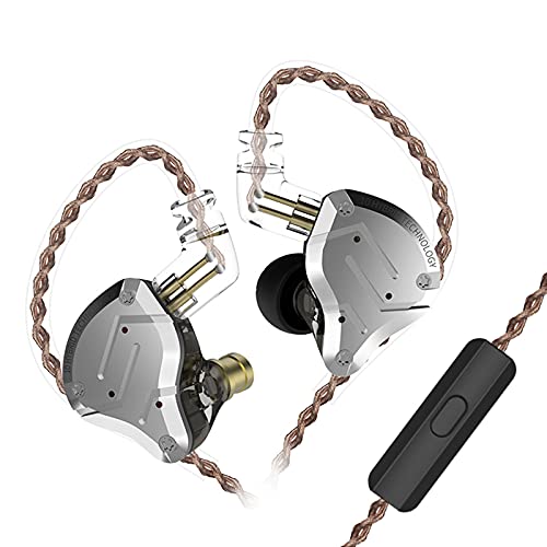 KZ ZS10 Pro 4BA+1DD in Ear Monitor Earphone 5 Driver HiFi Metal Earbuds Headphone Noise Cancelling IEM Earphone with 2 Pin Detachable Cable