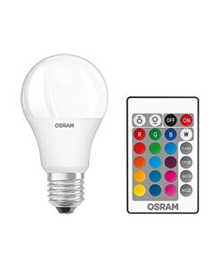 osram led star classic a e27 9 w corn light plastic assorted colours ledvance, 11.4 x 6 x 6 cm 2 units