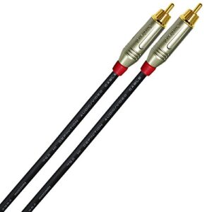 10 Foot – High-Def. Mono-RCA, S/PDIF, Sub-Woofer Cable Custom Made by Worlds Best Cables – Using Mogami 2964 Wire and Amphenol ACPR-SRD Die-Cast, Gold Plated RCA Connectors