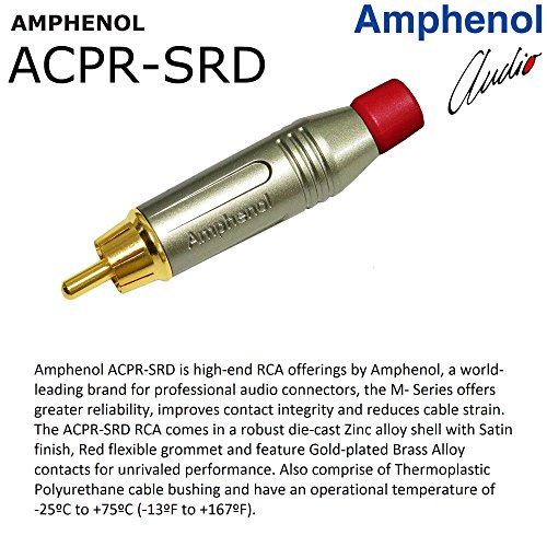 10 Foot – High-Def. Mono-RCA, S/PDIF, Sub-Woofer Cable Custom Made by Worlds Best Cables – Using Mogami 2964 Wire and Amphenol ACPR-SRD Die-Cast, Gold Plated RCA Connectors